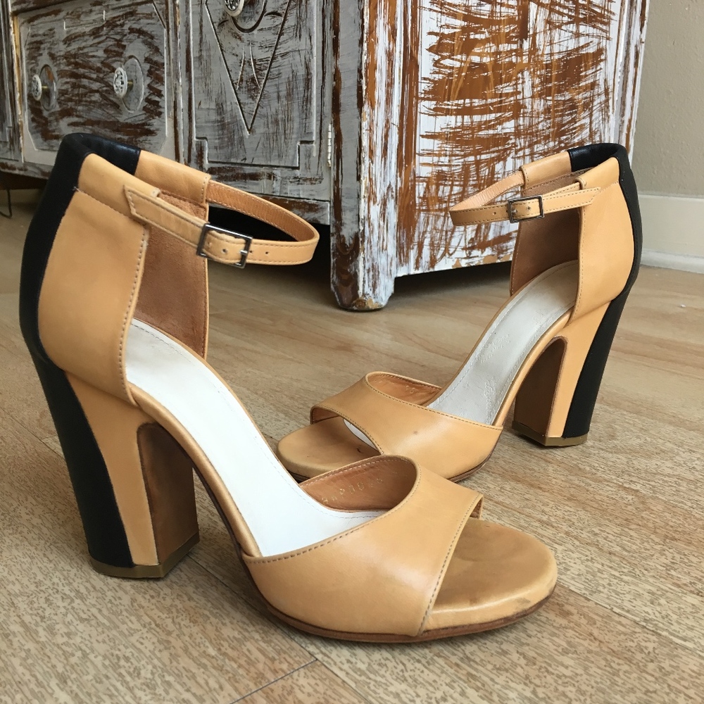 Maison Martin Margiela Color Block Leather Heels 6